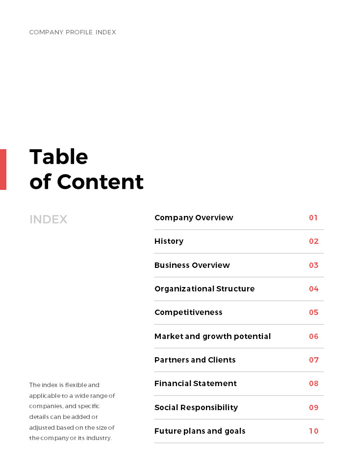 2026 Company Profile Business Canvas