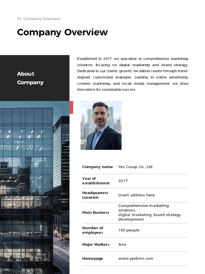 2026 Company Profile Business Canvas