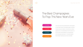 Happy New Year 2026 PowerPoint Template – Crimson Lunar Deck