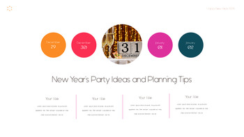Happy New Year 2026 PowerPoint Template – Crimson Lunar Deck