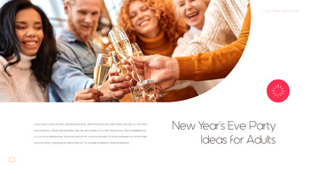 Happy New Year 2026 PowerPoint Template – Crimson Lunar Deck