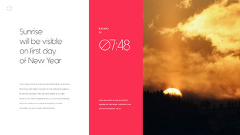 Happy New Year 2026 PowerPoint Template – Crimson Lunar Deck
