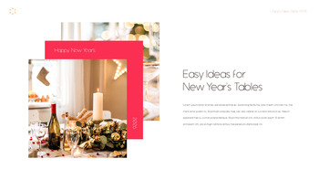 Happy New Year 2026 PowerPoint Template – Crimson Lunar Deck