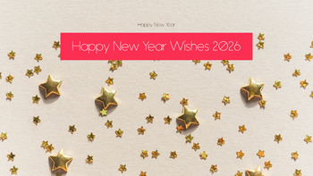 Happy New Year 2026 PowerPoint Template – Crimson Lunar Deck