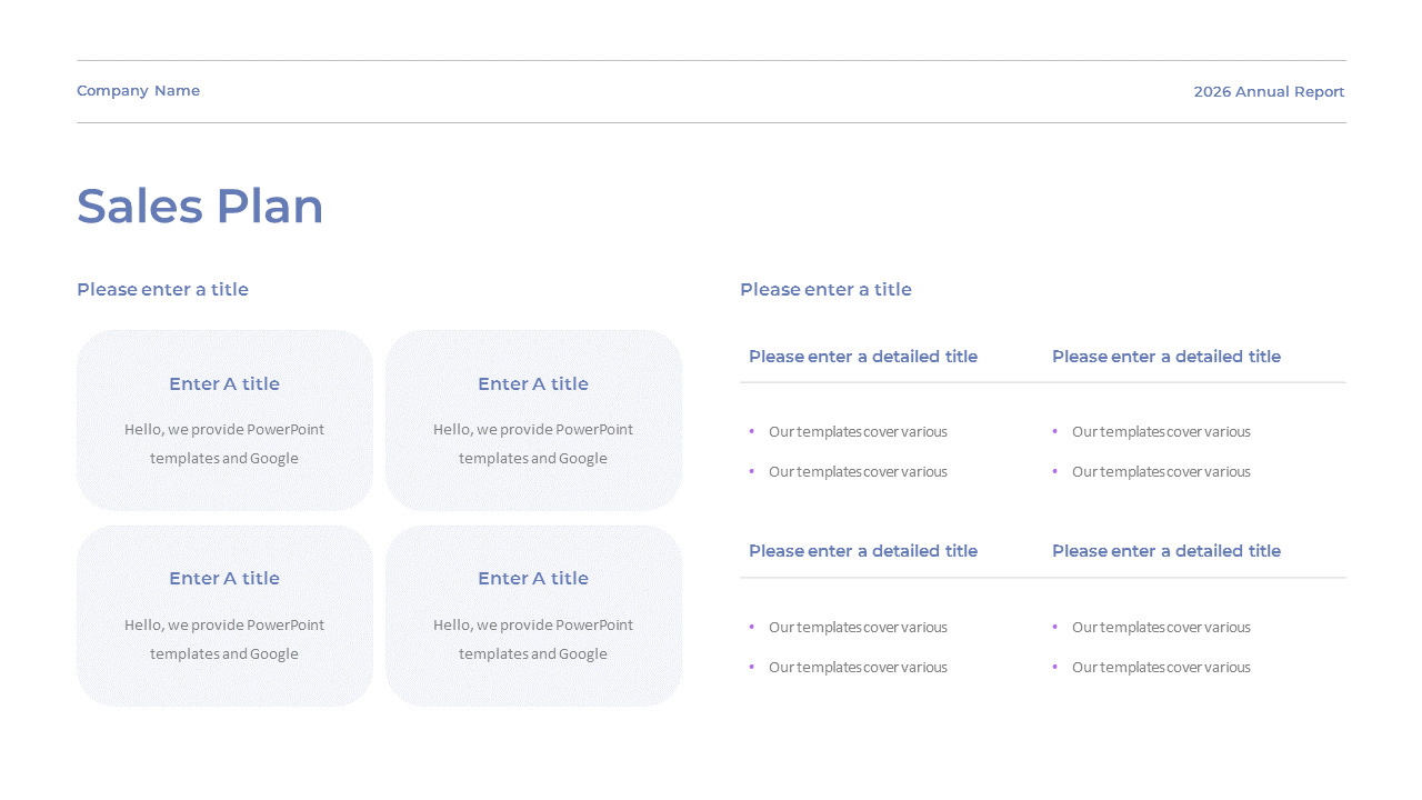 2026 Annual Business Report Google Presentation Templates