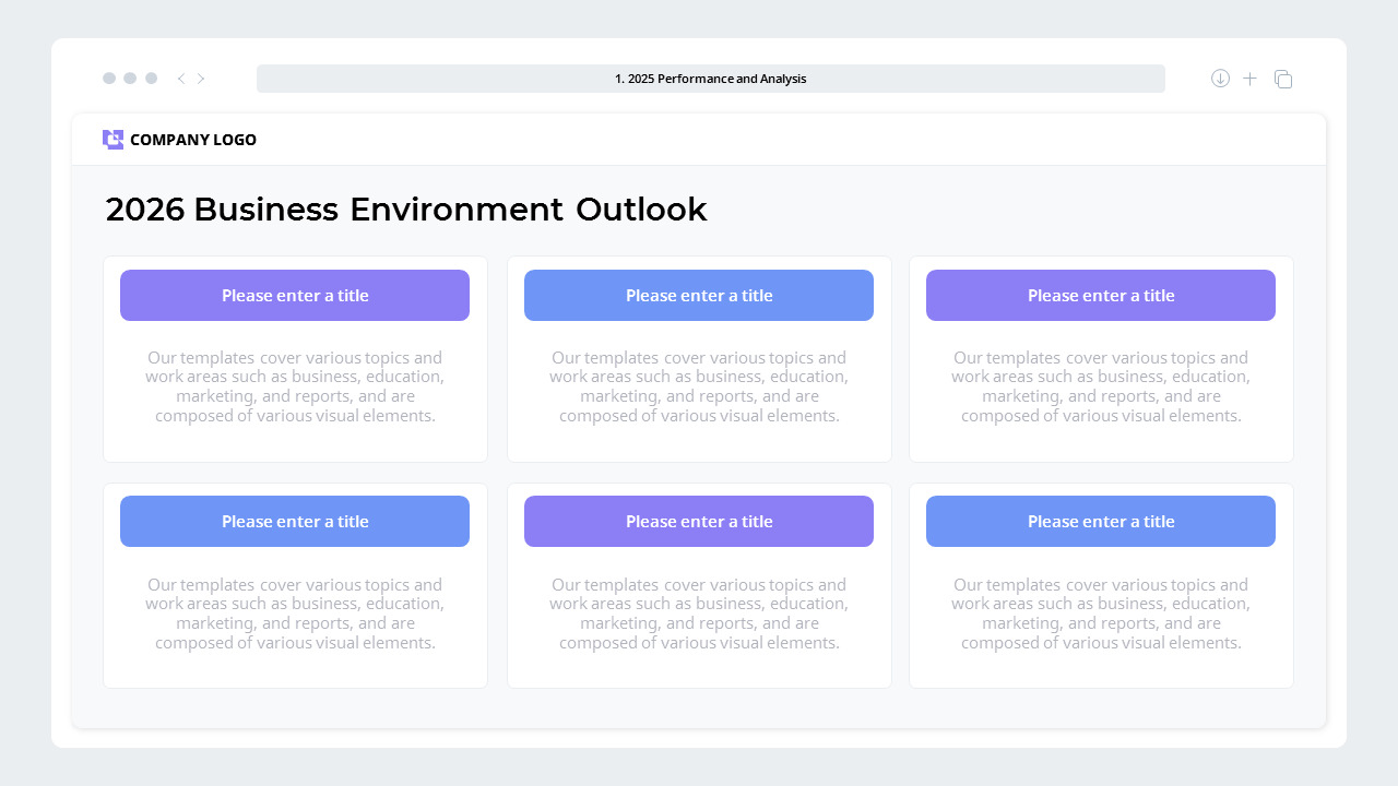 2026 Annual Business Plan PowerPoint Template – Performance-Driven ...