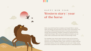 PowerPoint-Präsentation zum Jahr des Pferdes 2026 (Kulturelle Bedeutung & Einblicke ins neue Jahr) Powerpoint-Designer_11