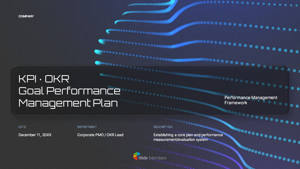 KPI & OKR Performance Management Plan PowerPoint Template for 2026 deck templates_01