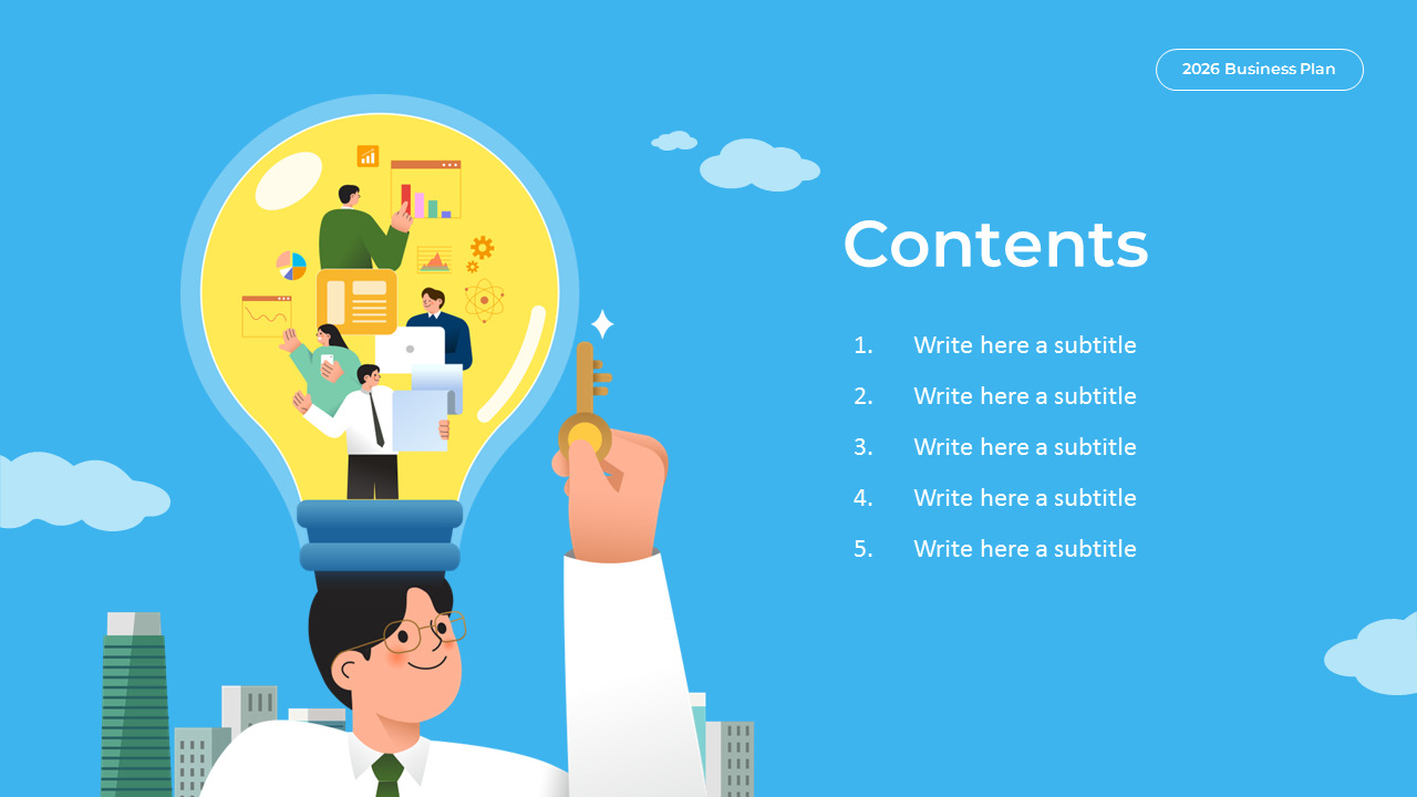 Business Plan & Startup Idea PowerPoint slides (2026) PowerPoint Table of Contents_02