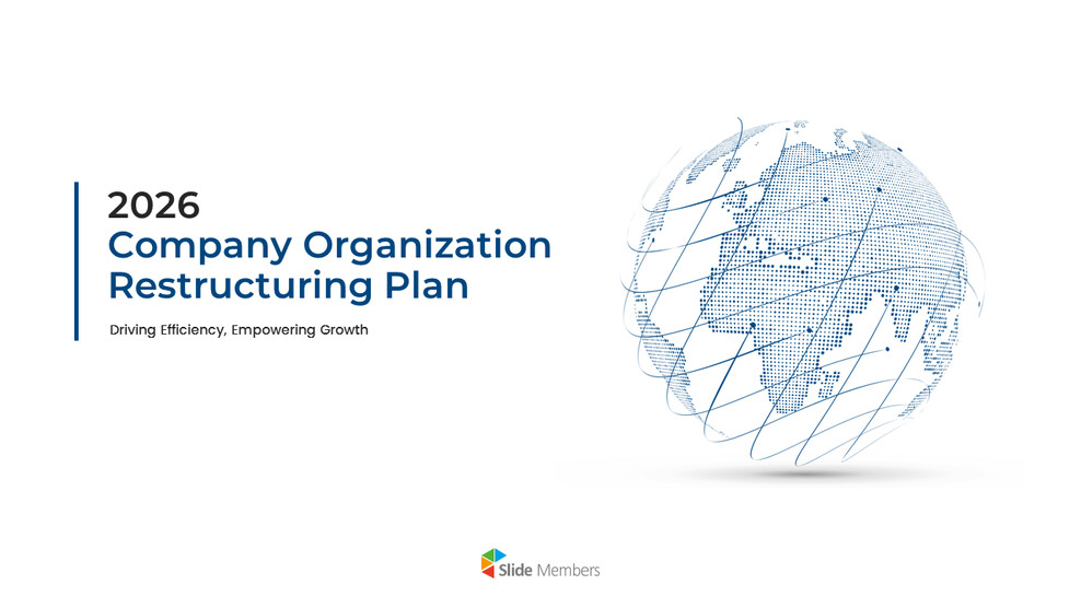 PowerPoint-Vorlage für einen Unternehmensumstrukturierungsplan bis 2026 Unternehmenspräsentation ppt_01