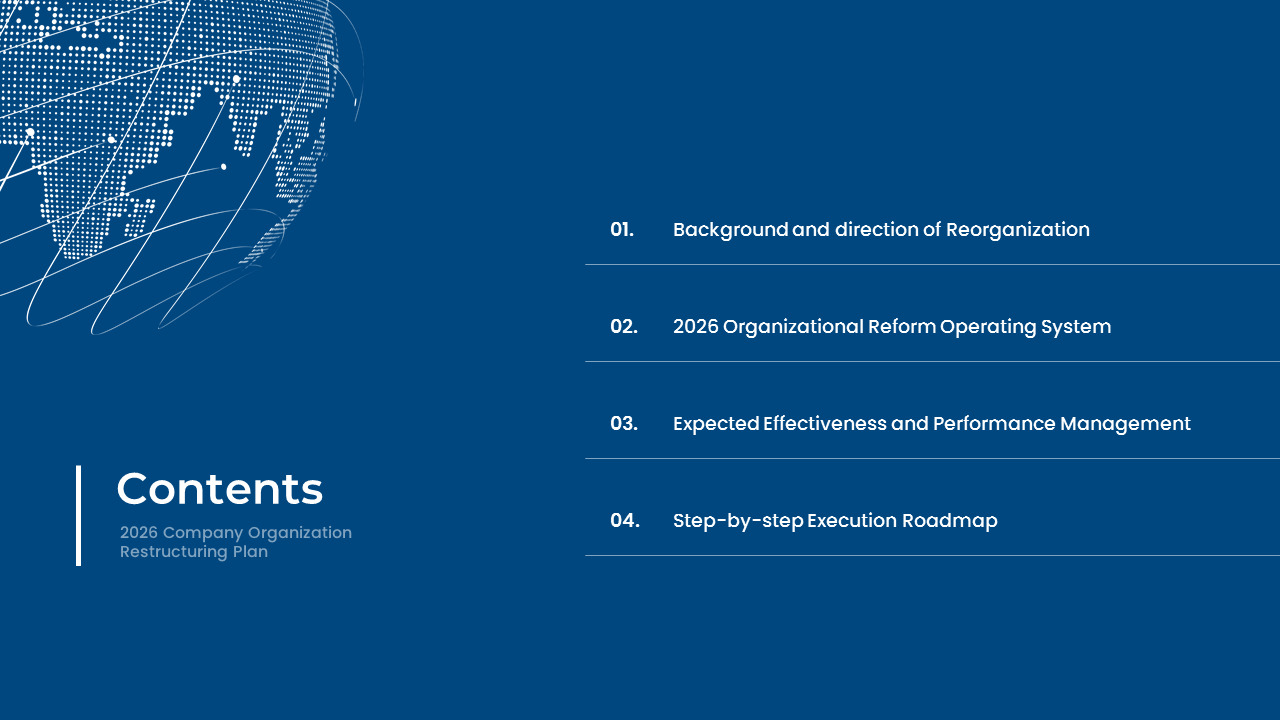 PowerPoint-Vorlage für einen Unternehmensumstrukturierungsplan bis 2026 Unternehmenspräsentation ppt_02