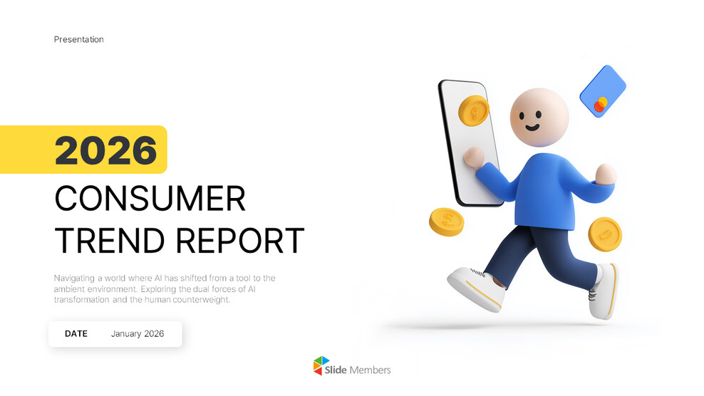 PowerPoint-Vorlage für den Verbrauchertrendbericht 2026 Medizinische Powerpoint-Vorlagen_01