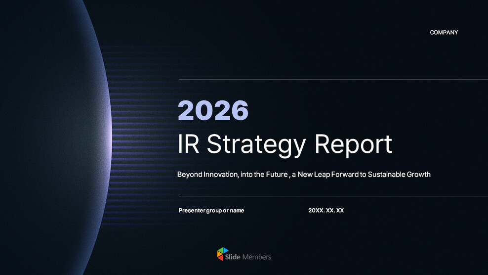 PowerPoint-Vorlage für den IR-Strategiebericht 2026 für Investoren Präsentation PowerPoint_01