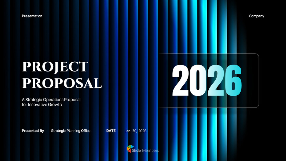 PowerPoint-Vorlage für Projektvorschläge bis 2026 zur Förderung des Unternehmenswachstums Unternehmen beste ppt_01