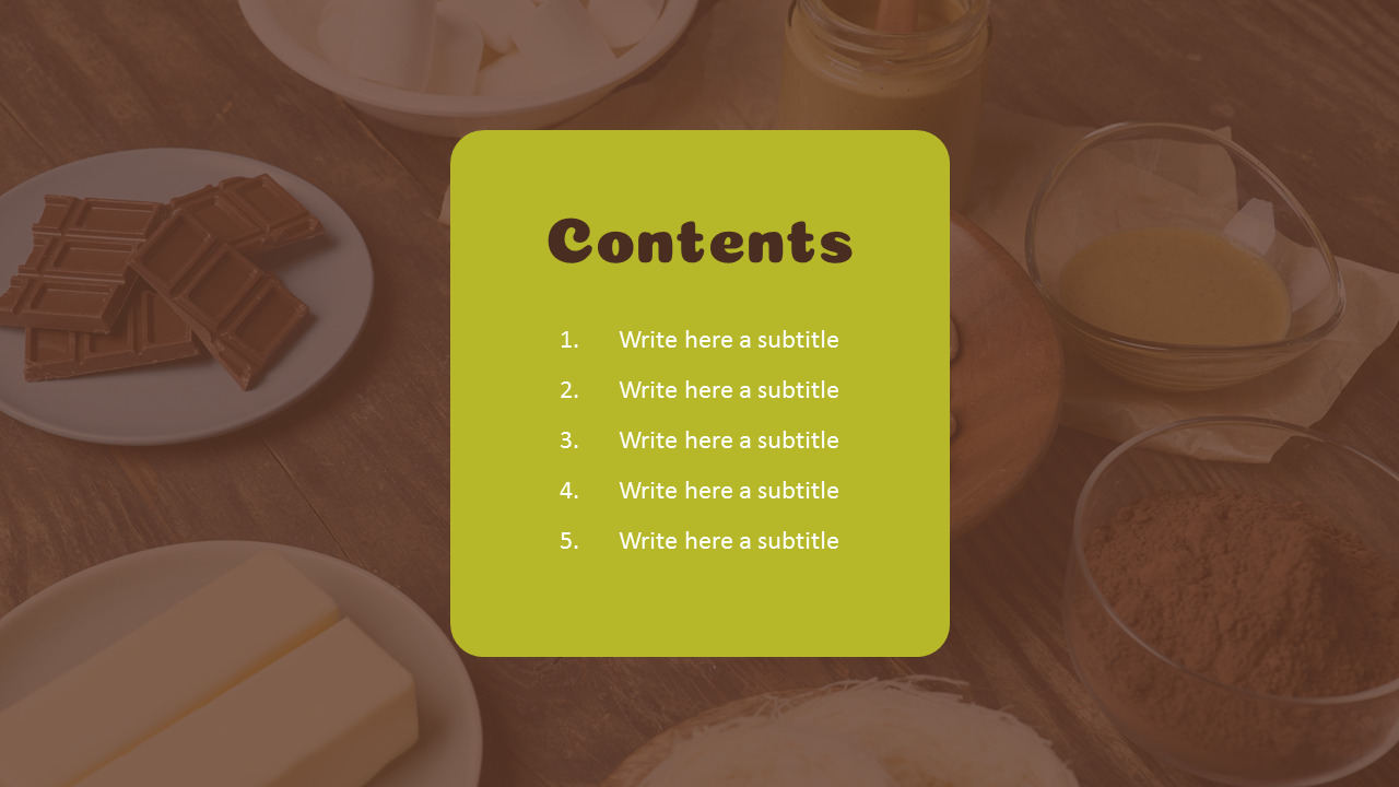 迪拜软曲奇口味 PowerPoint 模板，适用于甜蜜的商业演示 Plantillas 电源点_02