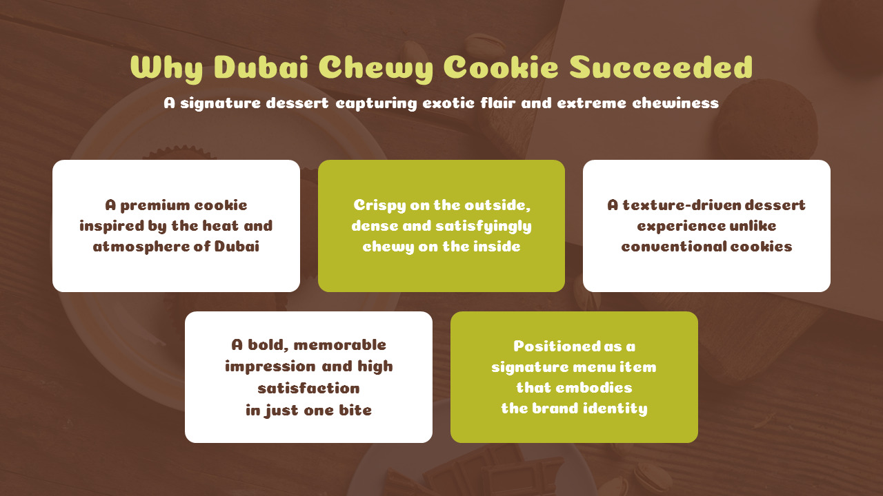 迪拜软曲奇口味 PowerPoint 模板，适用于甜蜜的商业演示 Plantillas 电源点_03