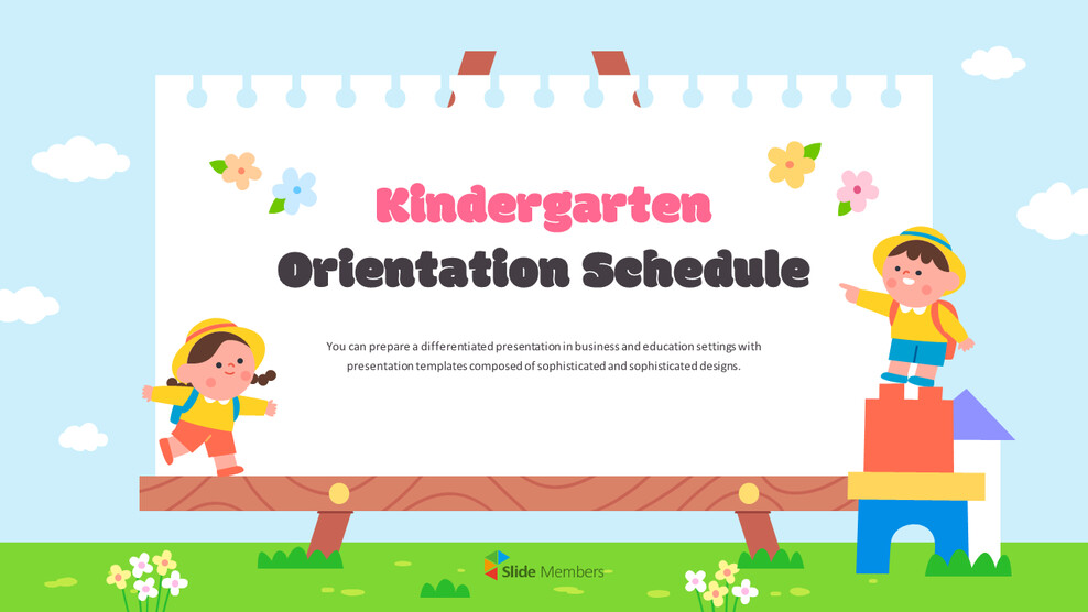 PowerPoint-Vorlage für den Orientierungsplan des Kindergartens Business-Leinwand_01