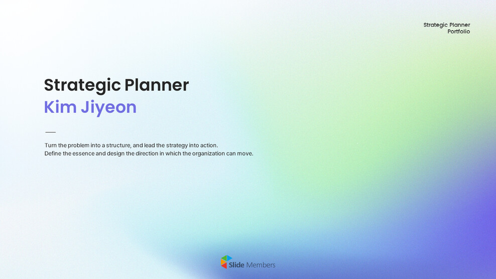 PowerPoint-Vorlage für ein Portfolio strategischer Planer im Unternehmen PowerPoint-Vorschlag_01