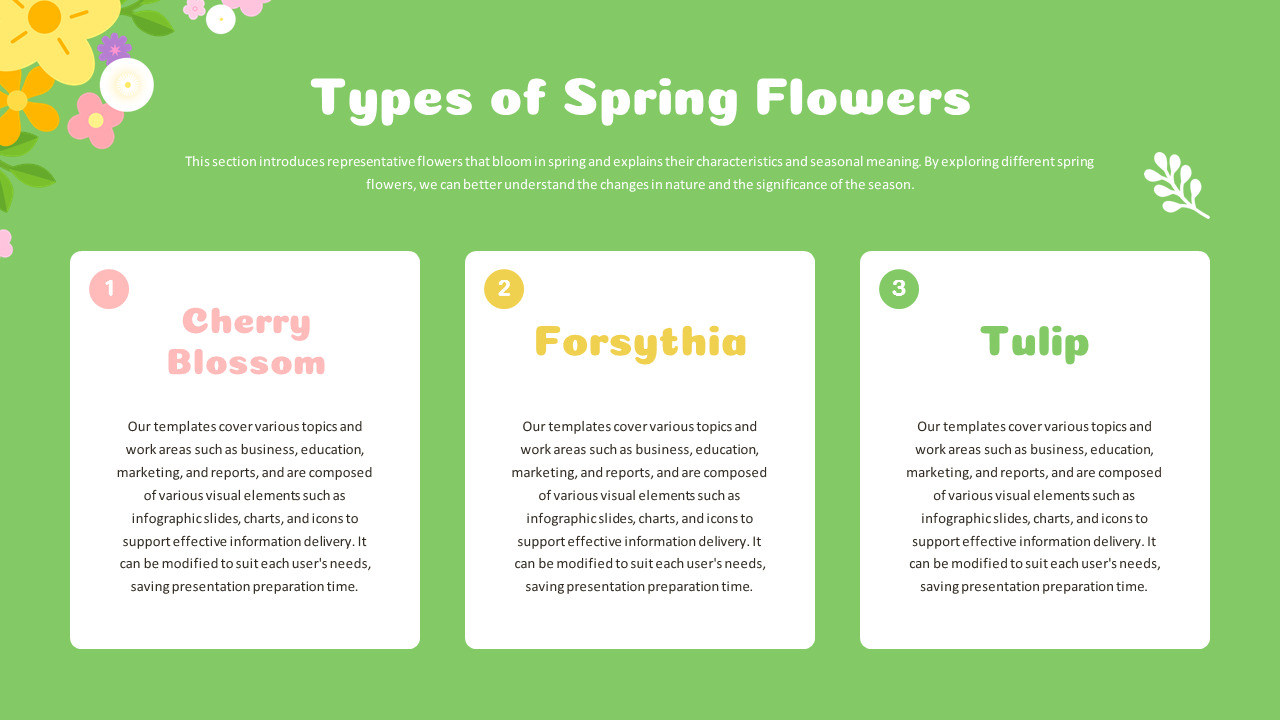 PowerPoint-Vorlage für Frühlingsblumen für saisonale Präsentationen Powerpoint schieben_03