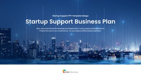Startup Growth Business Plan PowerPoint Template for Founders & Fundraising