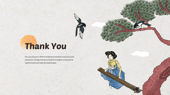 PowerPoint-Vorlage für traditionelle koreanische Minhwa-Volkskunst Business PPT_06