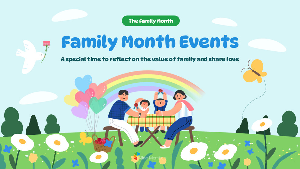 May Family Month Promotion Plan PowerPoint Template – Seasonal Event Marketing Deck Tech Pitch Deck_01