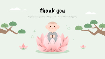 Ankündigungsprogramm zum Geburtstag Buddhas (PowerPoint) | Design der Lotuslaterne Beste Business PowerPoint-Vorlagen_06