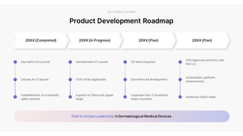 Vorlage für einen Businessplan und eine Investitionspräsentation für medizinische Hautpflegegeräte (Beauty Tech) PPT-Hintergründe_15