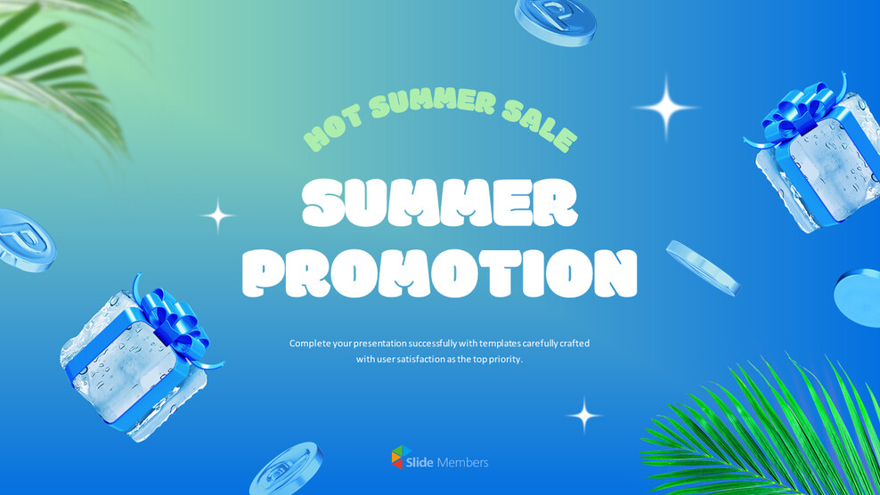 PowerPoint-Vorlage für die Sommer-Sale-Aktion – Saisonale Kampagnen- und Event-Präsentation entwerfen in powerpoint_01