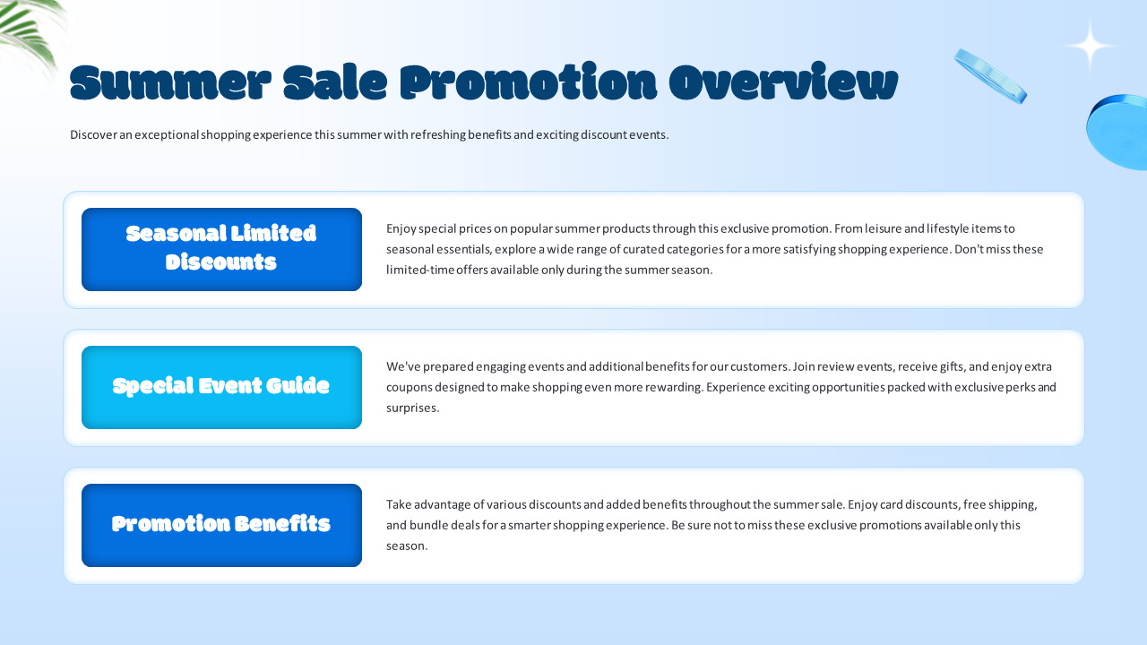 PowerPoint-Vorlage für die Sommer-Sale-Aktion – Saisonale Kampagnen- und Event-Präsentation entwerfen in powerpoint_03