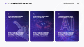 AI Business Productivity Solution PowerPoint Slides – IR Presentation Theme Templates_11