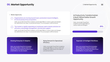 AI Business Productivity Solution PowerPoint Slides – IR Presentation Theme Templates_15