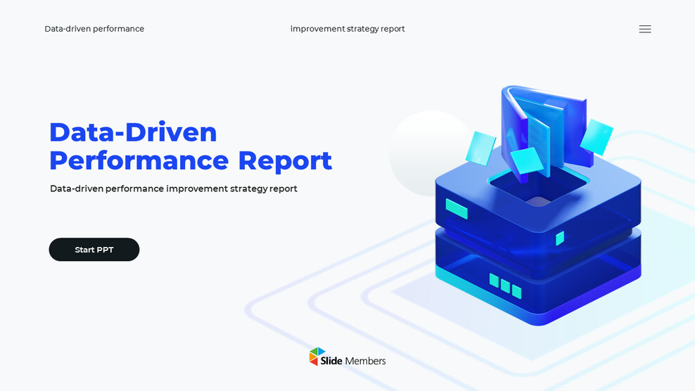 PowerPoint Template for Data-Driven Performance Reports Best PowerPoint Presentations_01