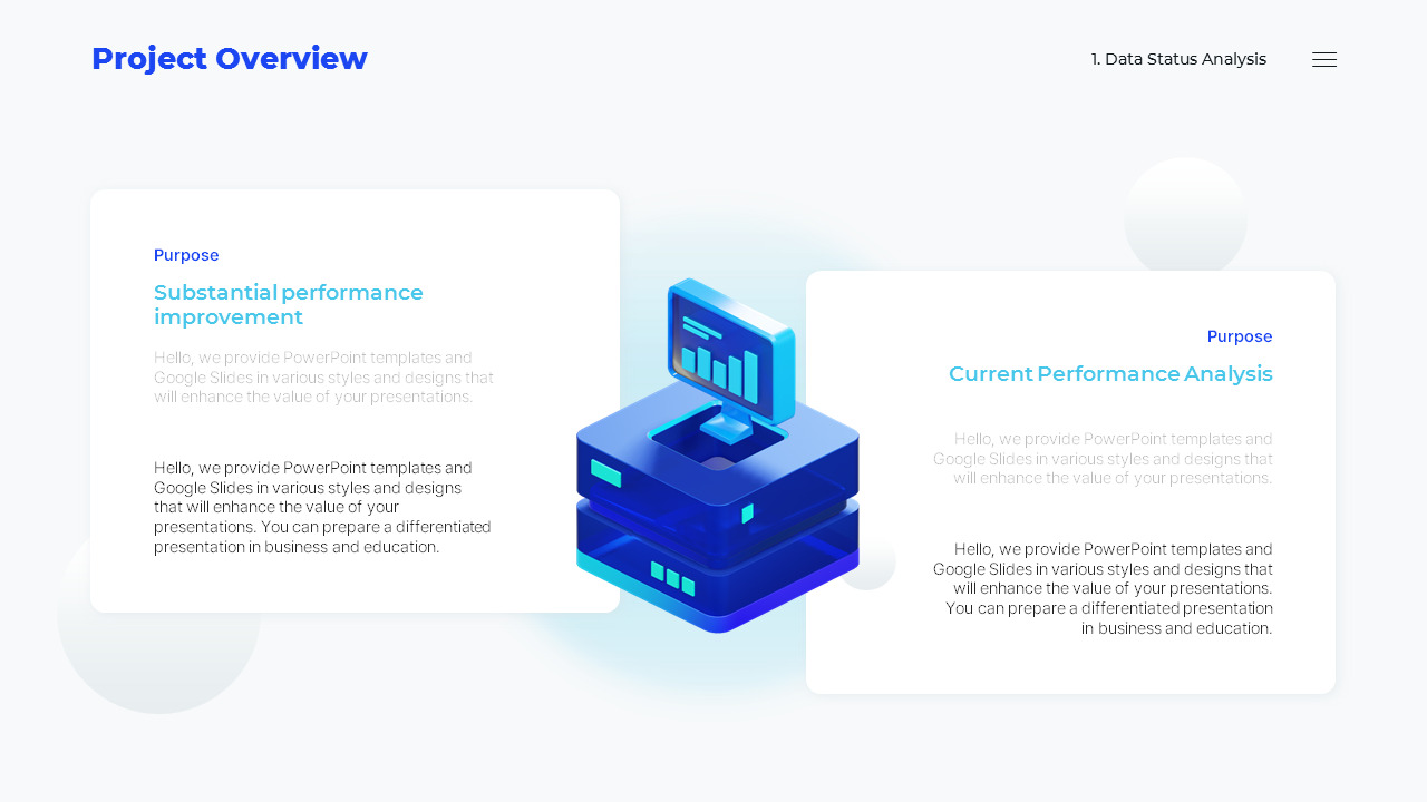 PowerPoint Template for Data-Driven Performance Reports Best PowerPoint Presentations_03