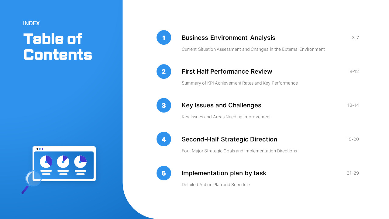 PPT Template for a Second-Half Improvement Strategy Report best presentation template_02
