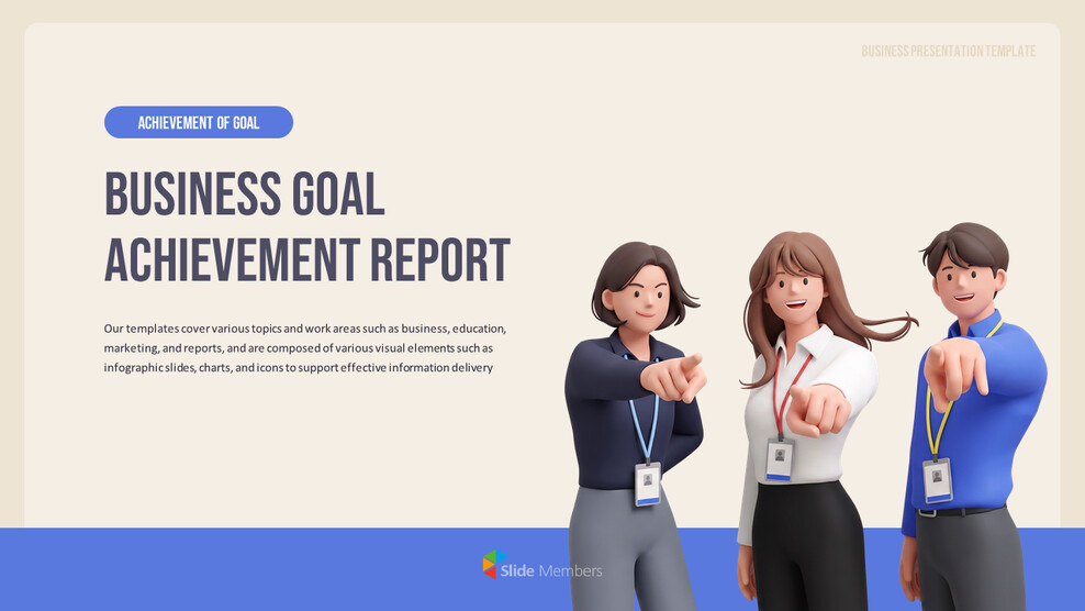 Business Goal Achievement Report PPT Template slideshare ppt_01