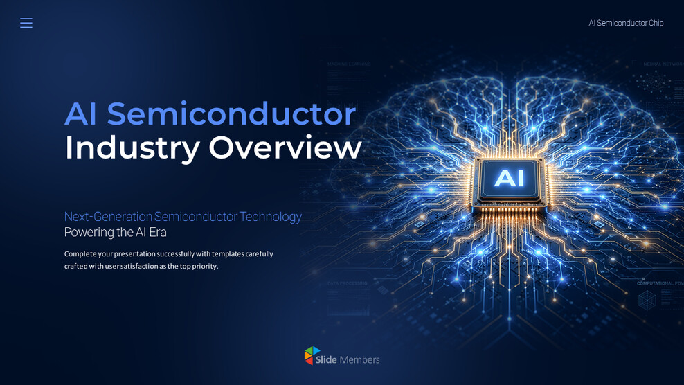 PowerPoint Template for AI Semiconductor Industry Overview template ppt_01