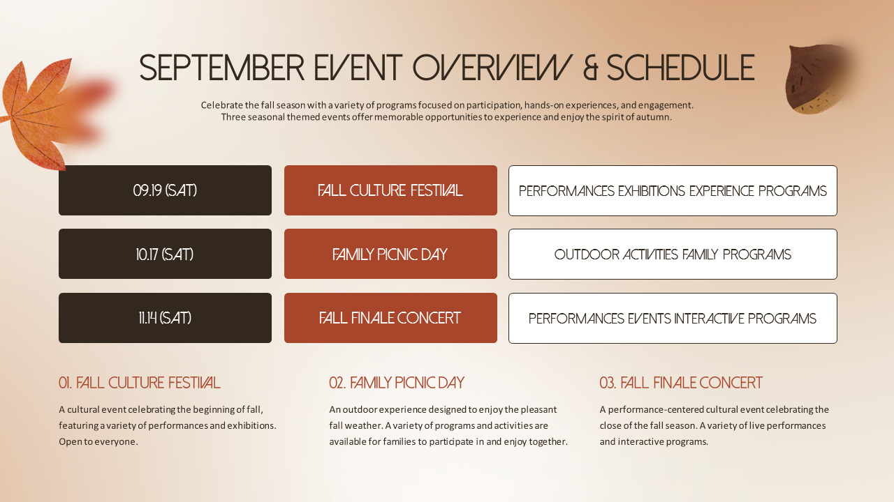 PowerPoint-Präsentation: Leitfaden für Herbstveranstaltungen – Herbstfeste und Gemeindeprogramme Deck-Vorlagen_03