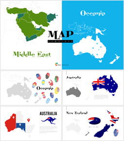 オセアニアと中東の地図 プレゼンテーション_1 slides