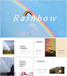 arc-en-ciel Modèles powerpoint Conception polyvalente_65 slides