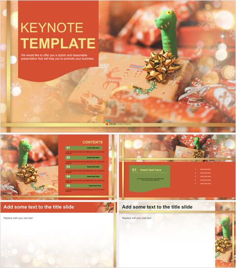 Cute Christmas Gift - Free Images for Keynote_6 slides