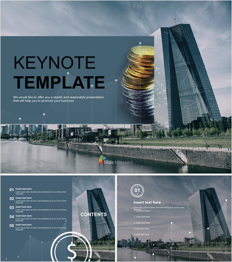 免费主题演示模板设计 - 经济与金融_6 slides