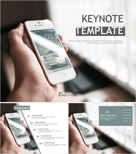 免费主题演示模板下载 - 手机手表_6 slides