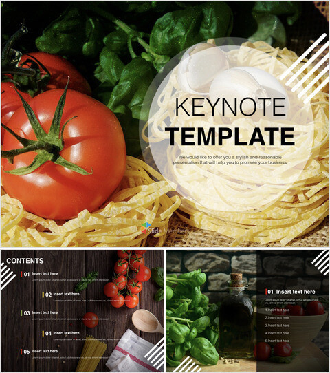 건강 식품 - 키노트 템플릿 무료_6 slides