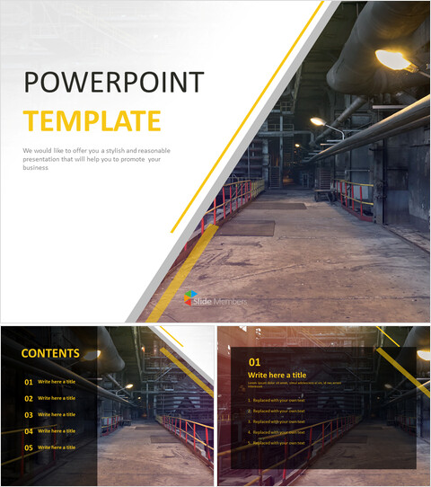 Manufacturing Companies - Best PPT Template Free Download_6 slides