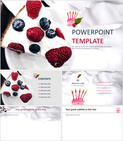 Modello PowerPoint Download gratuito - Torta di panna montata_6 slides
