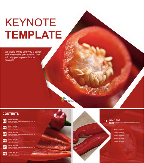 Red Pepper - Free Keynote Templates_6 slides