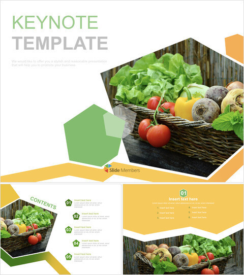 야채 - 무료 키노트 템플릿_6 slides