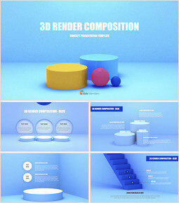 3D-Render-Komposition PPT Keynote_40 slides