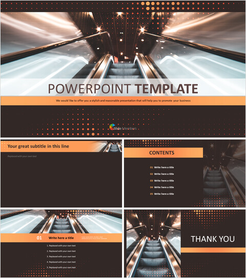 Escalator - Google Slides Template Free_6 slides